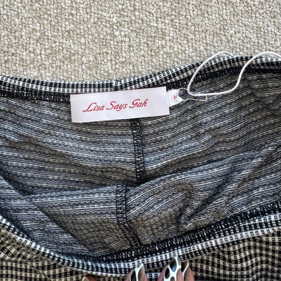 NWT LISA SAYS GAH CAVIAR GINGHAM DARCY SKORT - Picture 5 of 7